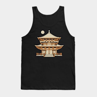 Japanese budhist temple woodblock print Tank Top